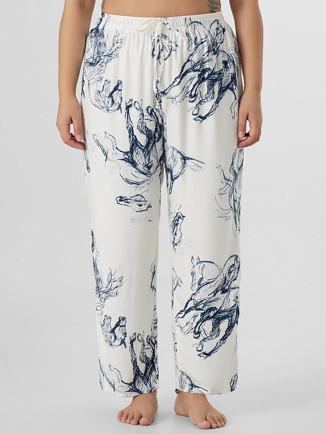 Комплект женский домашний с узором - 7