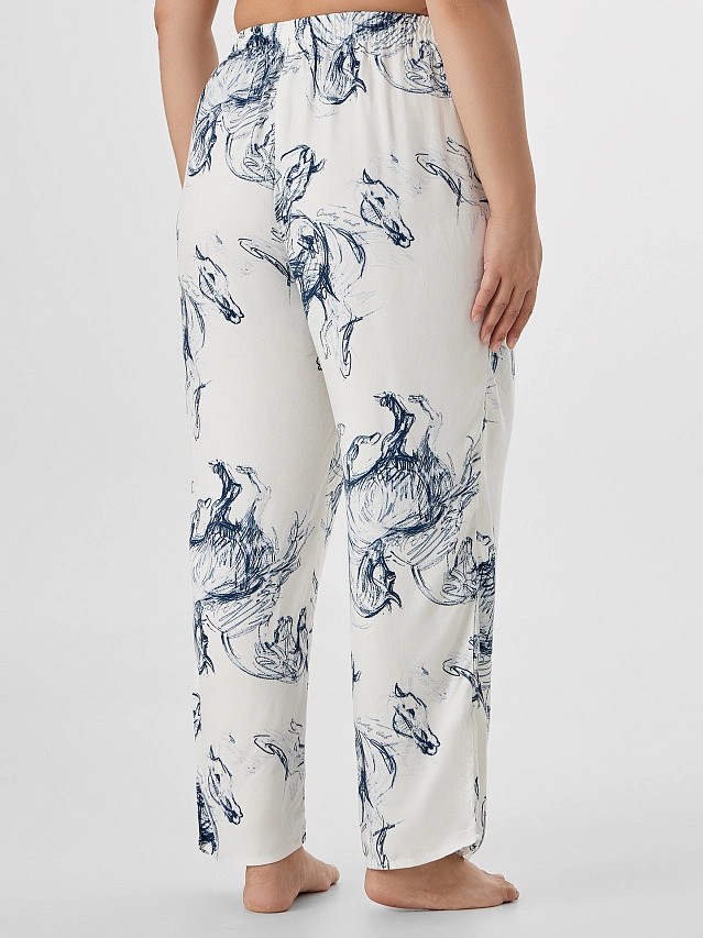 Комплект женский домашний с узором - 8