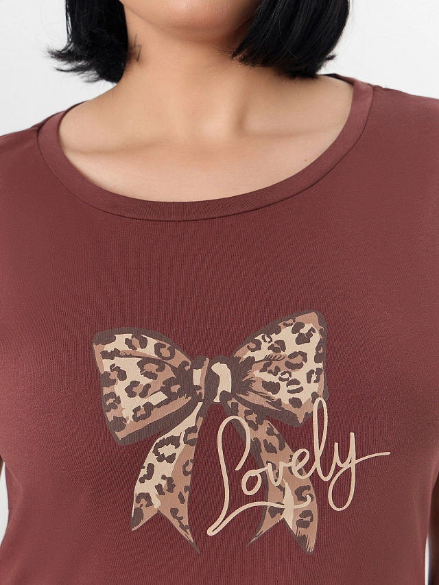 Комплект домашний женский коричневый - 5