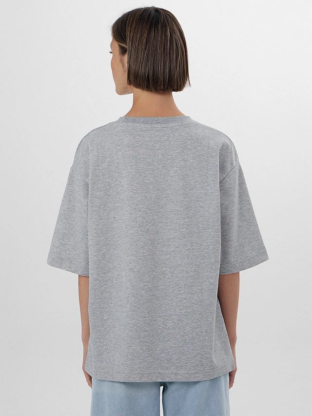 Футболка женская серая - 3