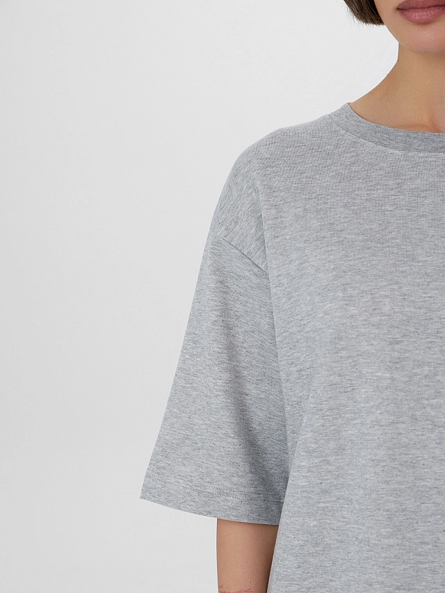 Футболка женская серая - 6