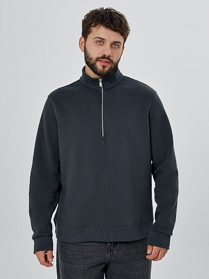 картинка Свитшот мужской серый от магазина мужской одежды Mark Formelle