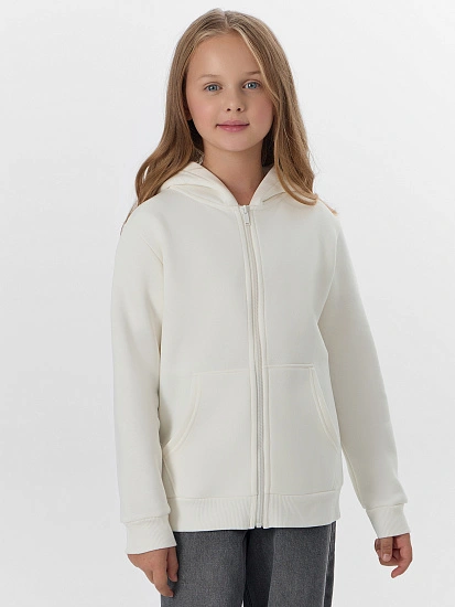 картинка Толстовка для девочек молочная от известного бренда одежды для девочек Mark Formelle