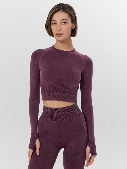 картинка Джемпер женский для занятий спортом бордовый от магазина стильной одежды Mark Formelle