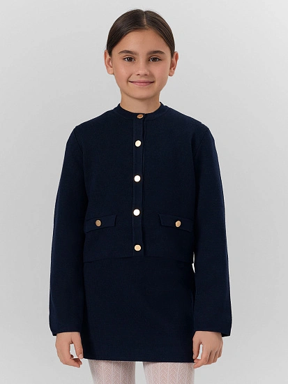 картинка Жакет для девочек синий от известного бренда одежды для девочек Mark Formelle