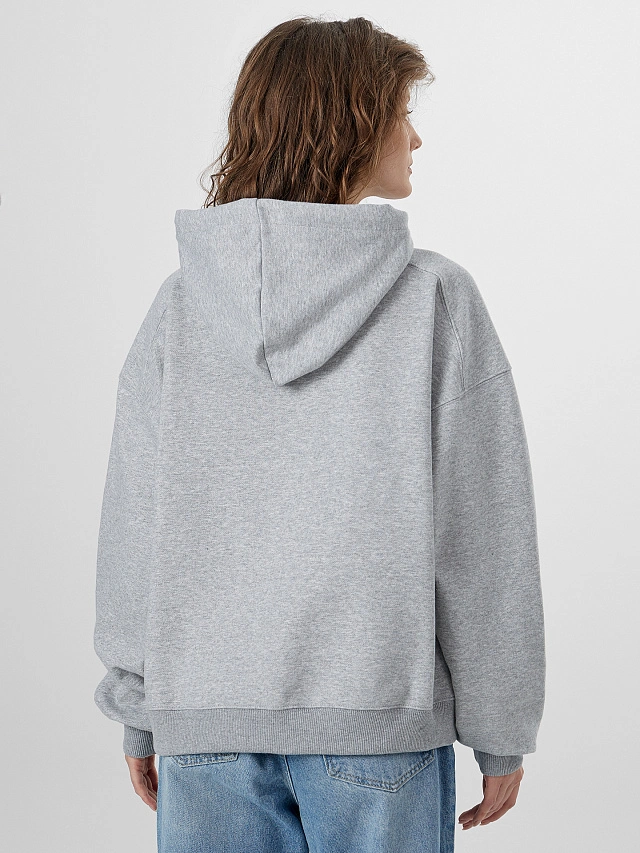 Худи женское серое с надписью "Blossom" - 3