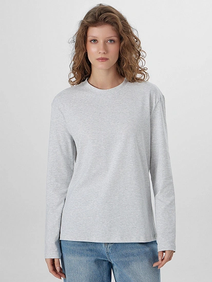 картинка Лонгслив женский серый от магазина стильной одежды Mark Formelle