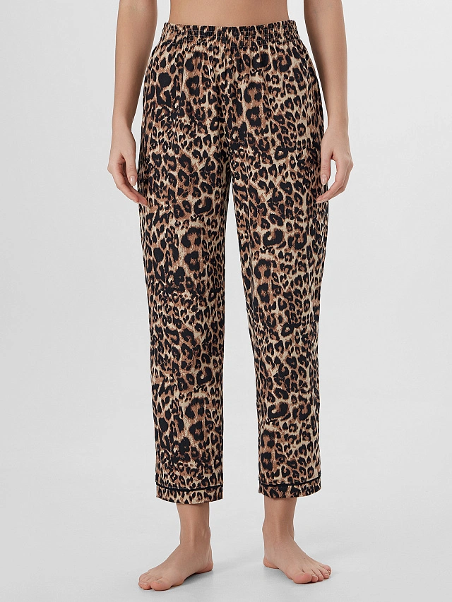 Комплект домашний женский с леопардовым принтом - 8