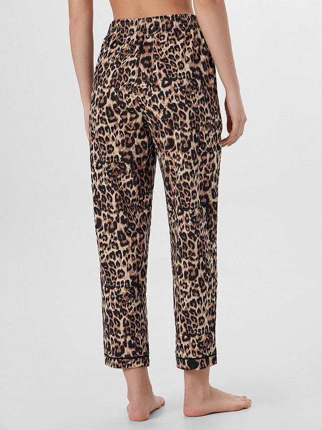 Комплект домашний женский с леопардовым принтом - 9