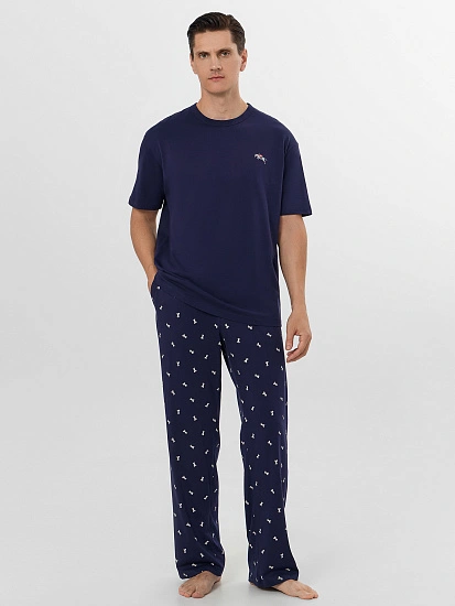 картинка Комплект домашний мужской синий от магазина мужской одежды Mark Formelle