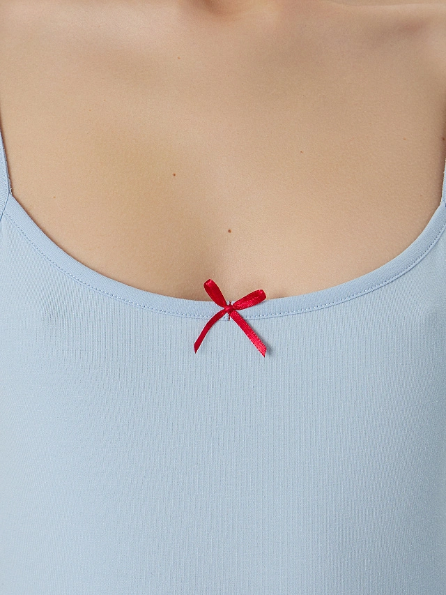 Комплект домашний женский голубой - 5