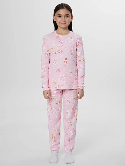 картинка Комплект домашний для девочек розовый  от известного бренда одежды для девочек Mark Formelle