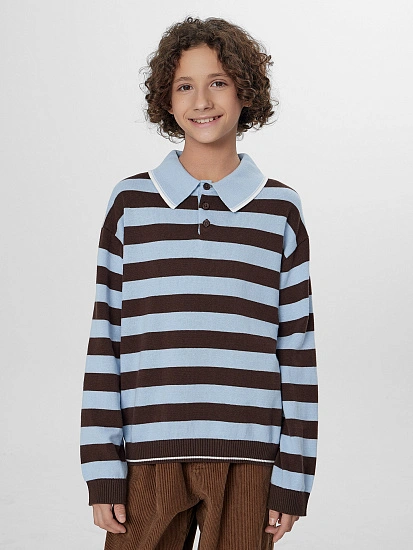 картинка Поло для мальчиков в полоску от магазина одежды для мальчиков от бренда Mark Formelle