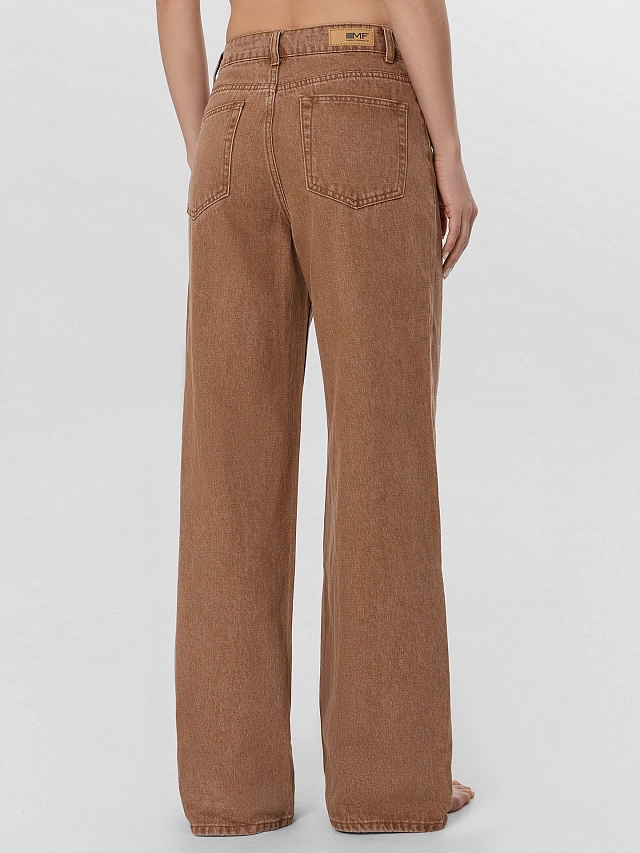 Джинсы женские коричневые - 5