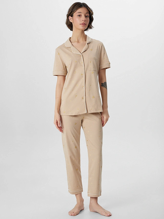 Комплект домашний женский бежевый - 3