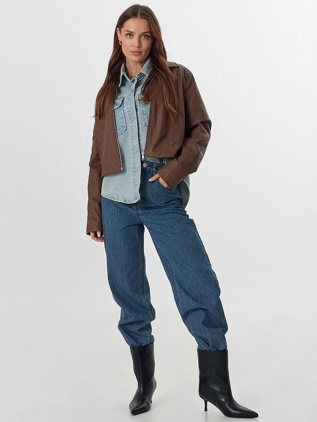 Джинсы женские синие - 3