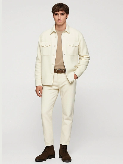 картинка Жакет мужской на пуговицах молочный от магазина мужской одежды Mark Formelle