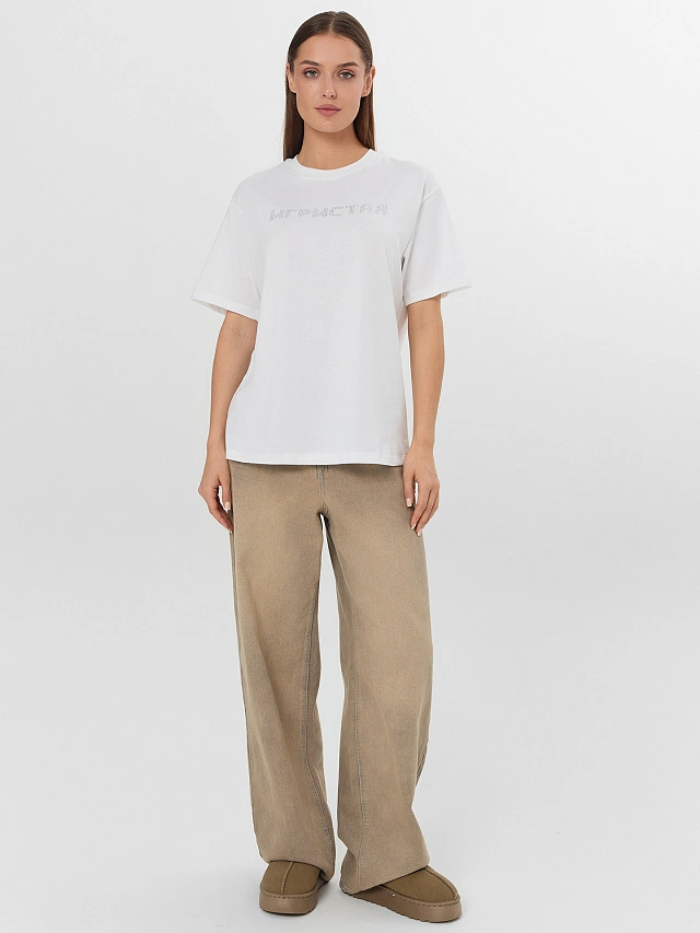 Футболка женская белая с надписью "Игристая" - 4