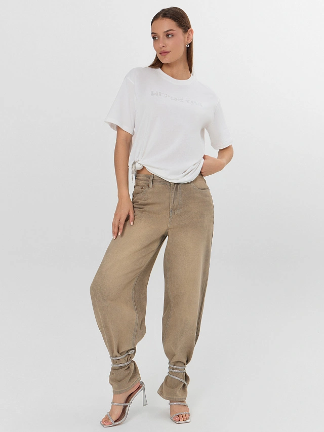 Футболка женская белая с надписью "Игристая" - 6