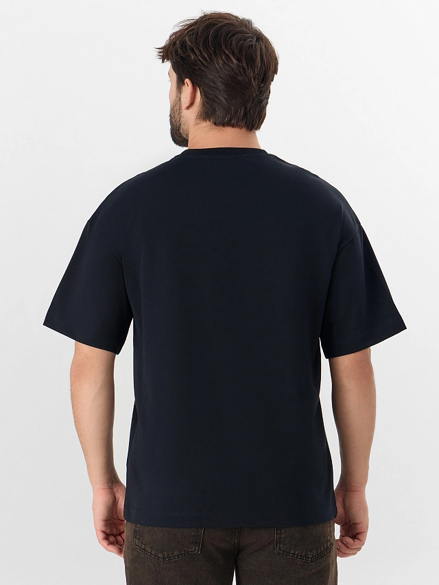 Футболка мужская черная новогодняя - 4