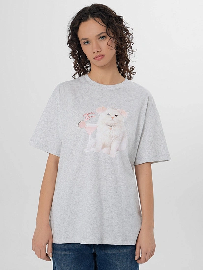 картинка Футболка женская с надписью "Martini Queen" от магазина стильной одежды Mark Formelle