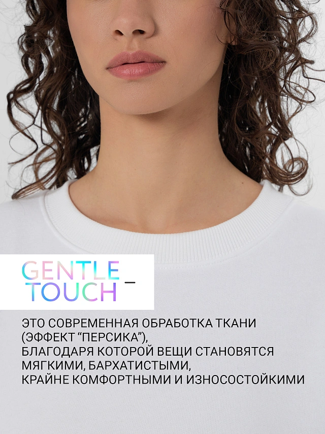 Теплый свитшот женский белый - 2