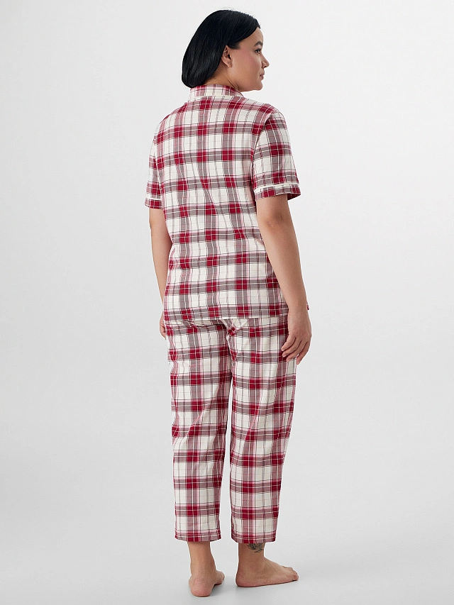 Костюм домашний женский в клетку - 2