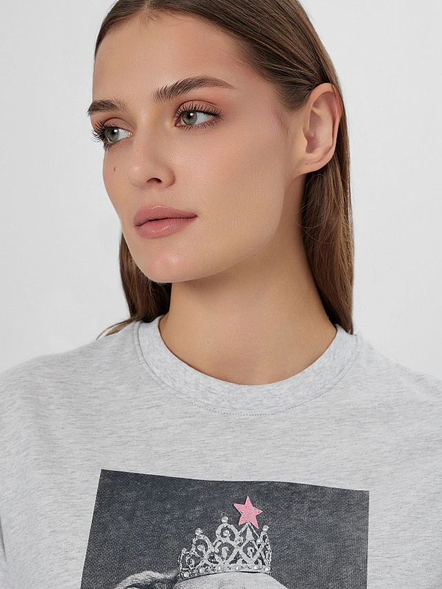 Футболка женская с надписью "Не принцесса. Королевна!" - 5