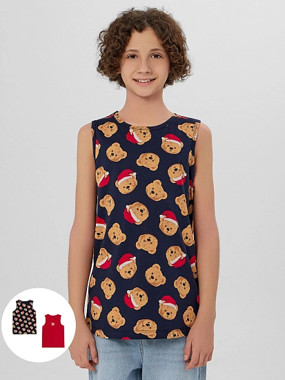 картинка МАЙКА  ДЛЯ МАЛЬЧИКОВ (2ШТ) от магазина одежды для мальчиков от бренда Mark Formelle