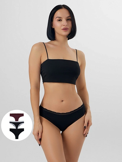 картинка ТРУСЫ ЖЕНСКИЕ (3ШТ.) от магазина стильной одежды Mark Formelle