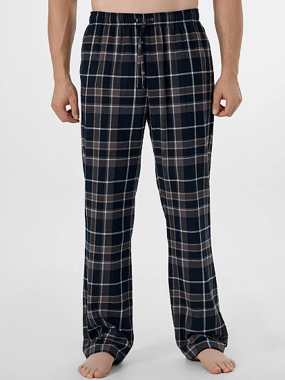 картинка Брюки домашние мужские черные в клетку от магазина мужской одежды Mark Formelle