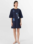 Туника домашняя женская синяя
