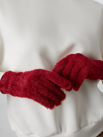 картинка Перчатки женские бордовые от магазина стильной одежды Mark Formelle
