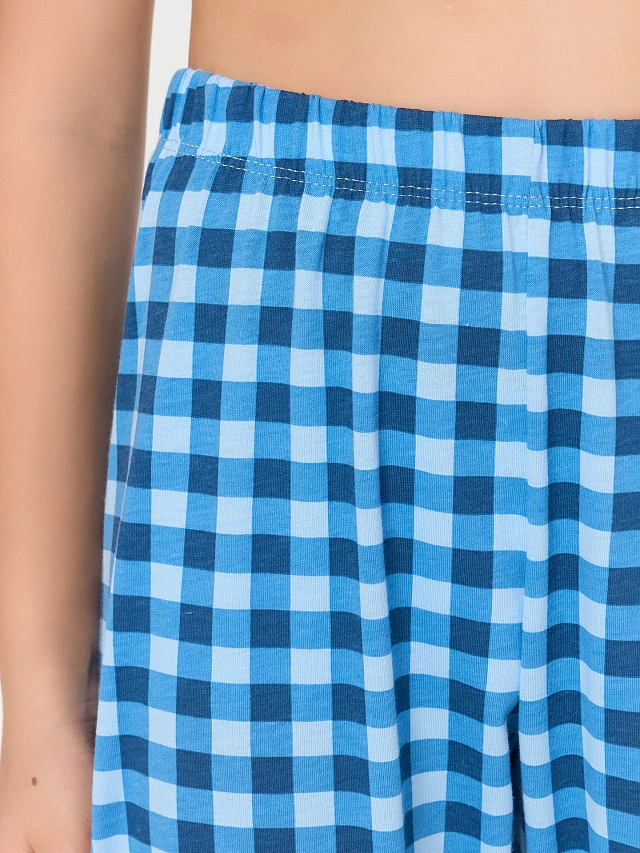 Комплект для мальчиков голубой с принтом - 7