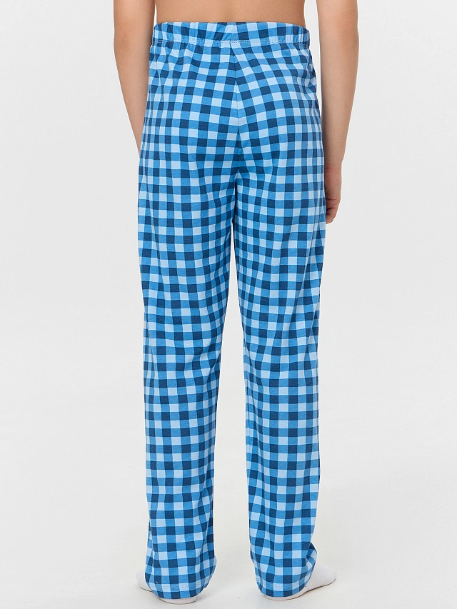 Комплект для мальчиков голубой с принтом - 8