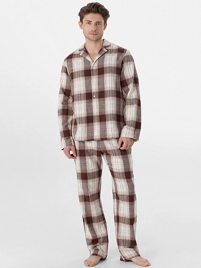 картинка Комплект домашний мужской черный в клетку от магазина мужской одежды Mark Formelle