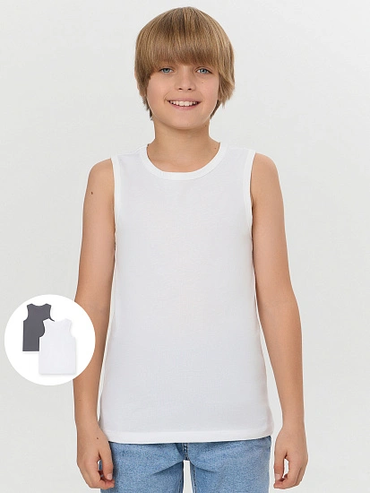 картинка МАЙКА  ДЛЯ МАЛЬЧИКОВ (2ШТ) от магазина одежды для мальчиков от бренда Mark Formelle