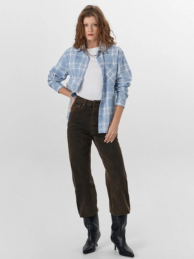 БРЮКИ ЖЕНСКИЕ ДЖИНСОВЫЕ (осенне-зимний ассортимент) - 8