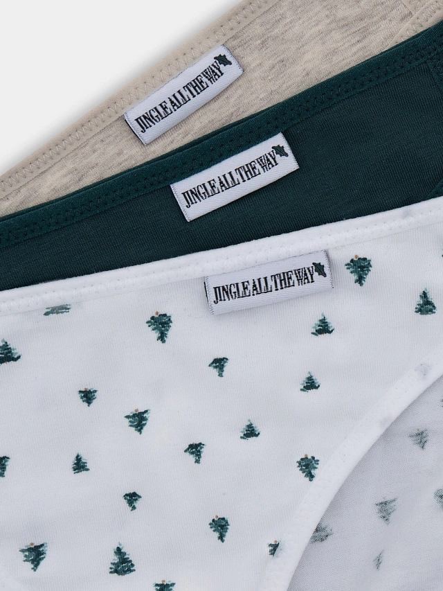 Трусы слипы женские в наборе, 3 шт - 2