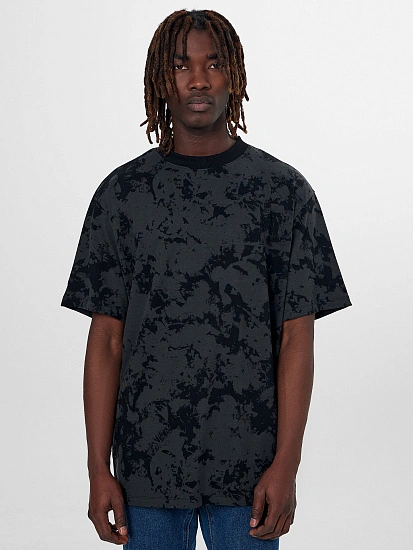 картинка Футболка мужская черная с эффектом варки от магазина мужской одежды Mark Formelle