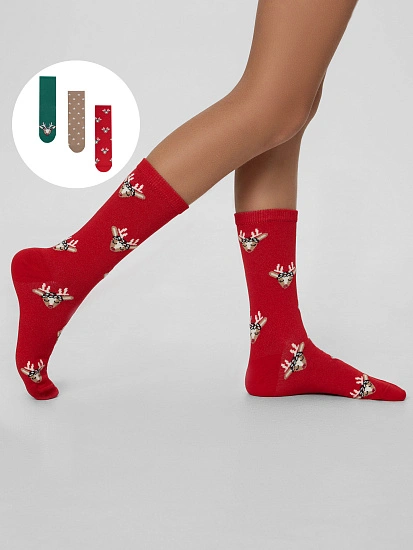 картинка НОСКИ ДЕТСКИЕ (3 пары) от известного бренда одежды для девочек Mark Formelle