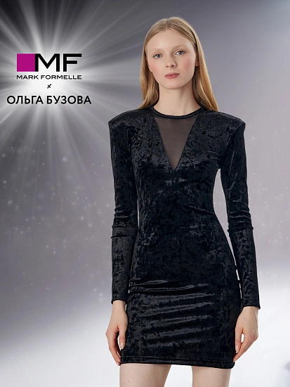 картинка Платье женское Mark Formelle x Ольга Бузова черное от магазина стильной одежды Mark Formelle