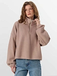 Свитшот женский бежевый из флиса