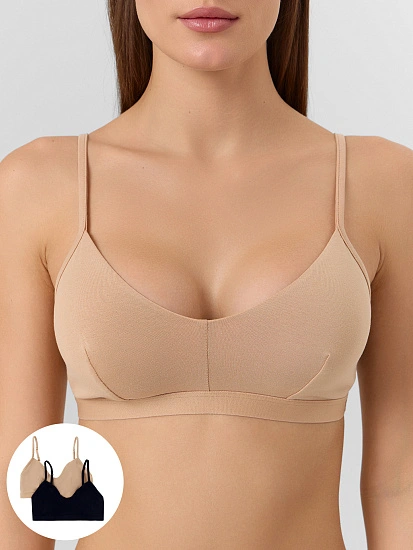 картинка Бюстье женское с мягкими чашками в наборе, 2 шт от магазина стильной одежды Mark Formelle