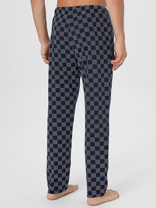 Брюки домашние мужские в крупную клетку - 2