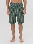 Шорты мужские домашние зеленые в полоску