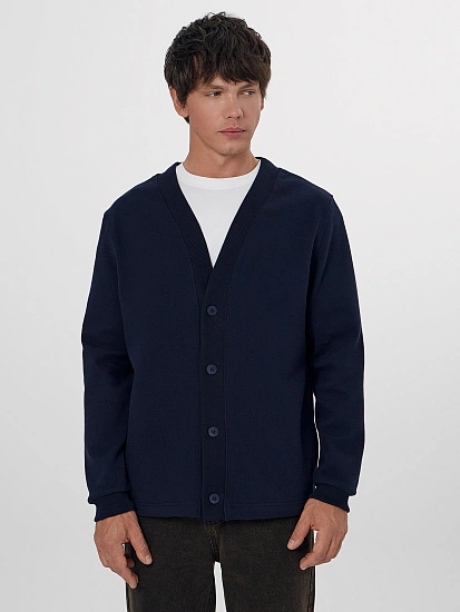 картинка Кардиган мужской темно-синий от магазина мужской одежды Mark Formelle