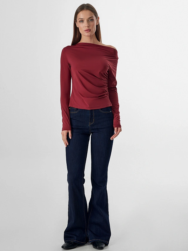 Джемпер женский Mark Formelle x Ольга Бузова бордовый - 3