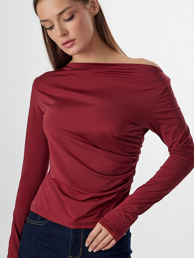 Джемпер женский Mark Formelle x Ольга Бузова бордовый - 4