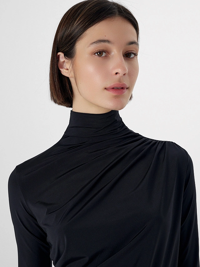 Джемпер женский черный - 4